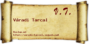 Váradi Tarcal névjegykártya